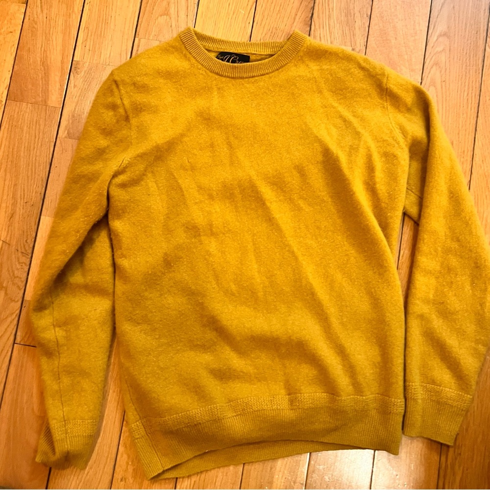J. Crew Mustard Crewneck Sweater